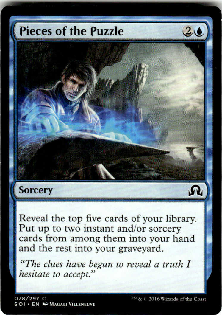 Pieces of the Puzzle Shadows over Innistrad 78 C Magic: The Gathering Near Mint