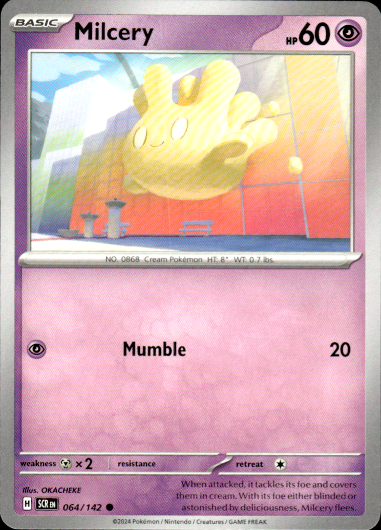 Milcery Stellar Crown 064/142 Common Pokémon — English Near Mint