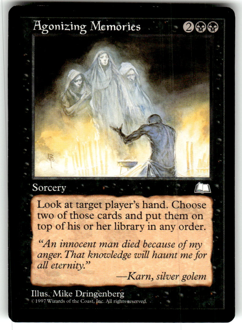 Agonizing Memories Weatherlight U Magic: The Gathering Lightly Played