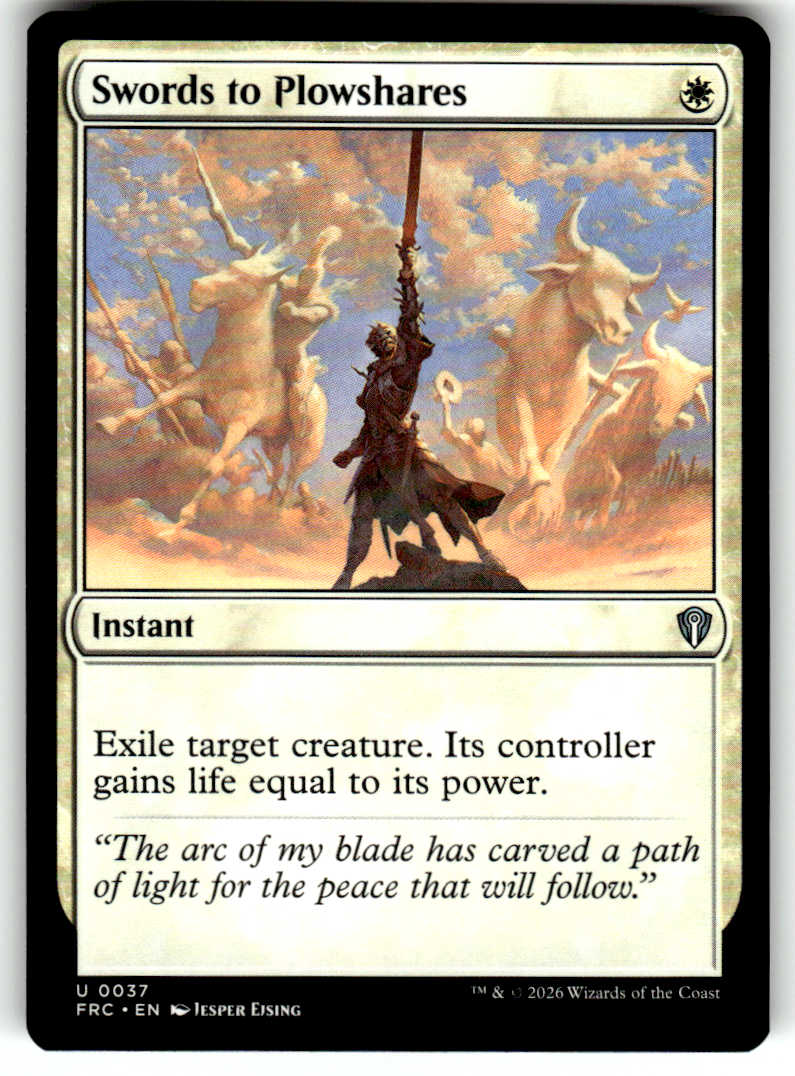 Swords to Plowshares Commander: Reality Fracture 37 U Magic: The Gathering