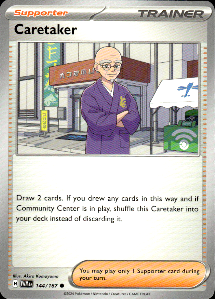 Caretaker Twilight Masquerade 144/167 Common Pokémon — English Near Mint