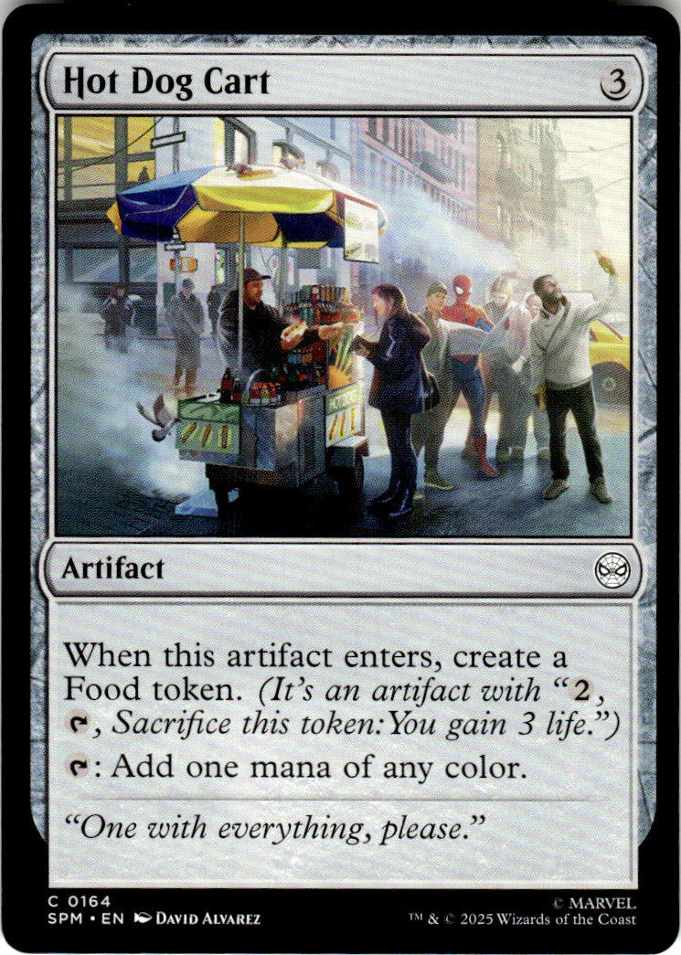 Hot Dog Cart Marvel's Spider-Man 164 C Magic: The Gathering Near Mint