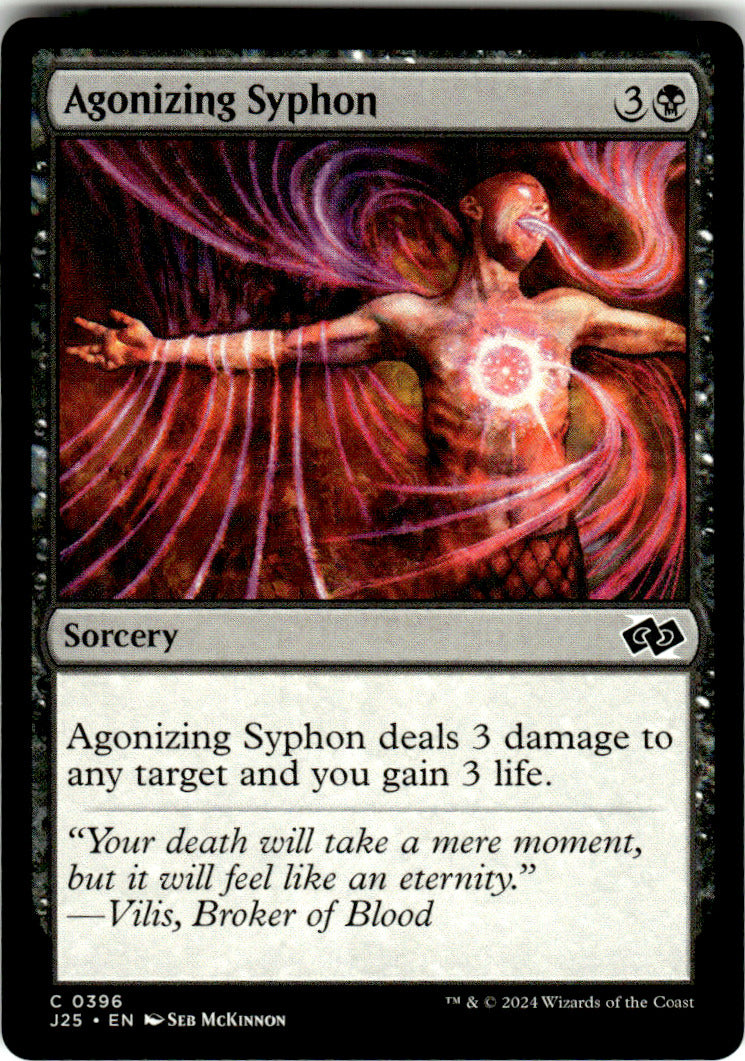 Agonizing Syphon Foundations Jumpstart 396 C Magic: The Gathering Near Mint