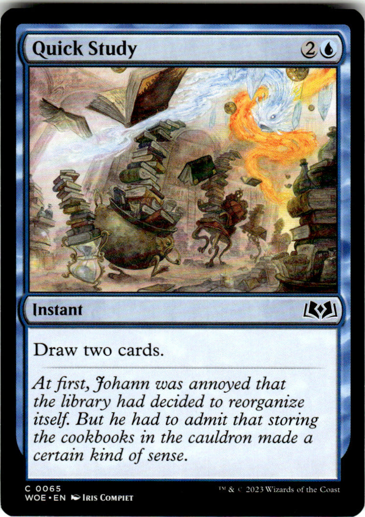 Quick Study Wilds of Eldraine 65 C Magic: The Gathering Near Mint