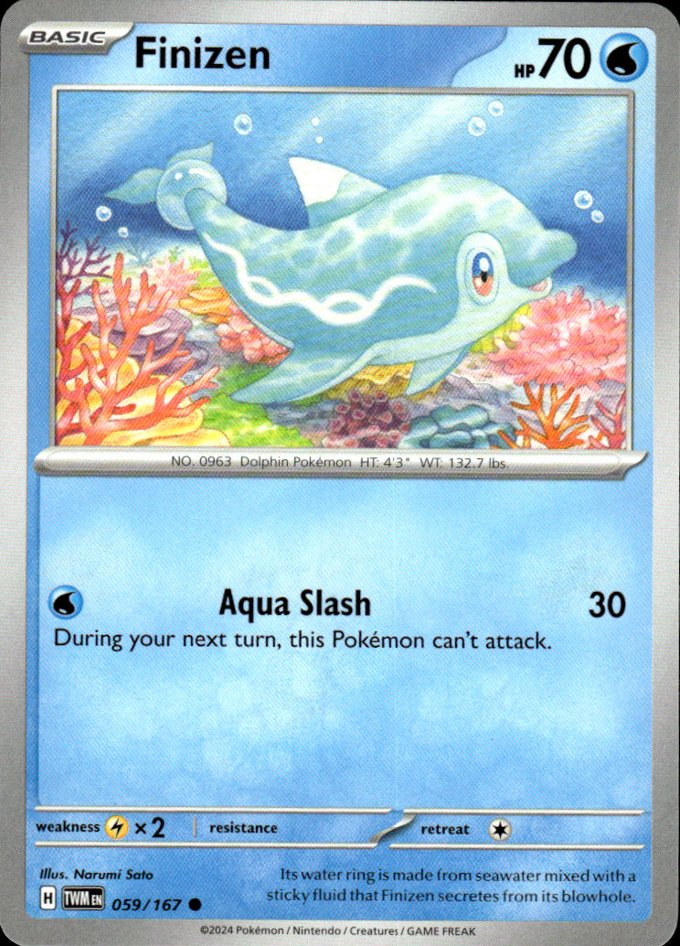 Finizen Twilight Masquerade 059/167 Common Pokémon — English Near Mint