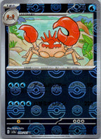 Kingler (Poke Ball Pattern) 099/165 SV2a: Pokemon Card 151 Pokemon Japanese NM