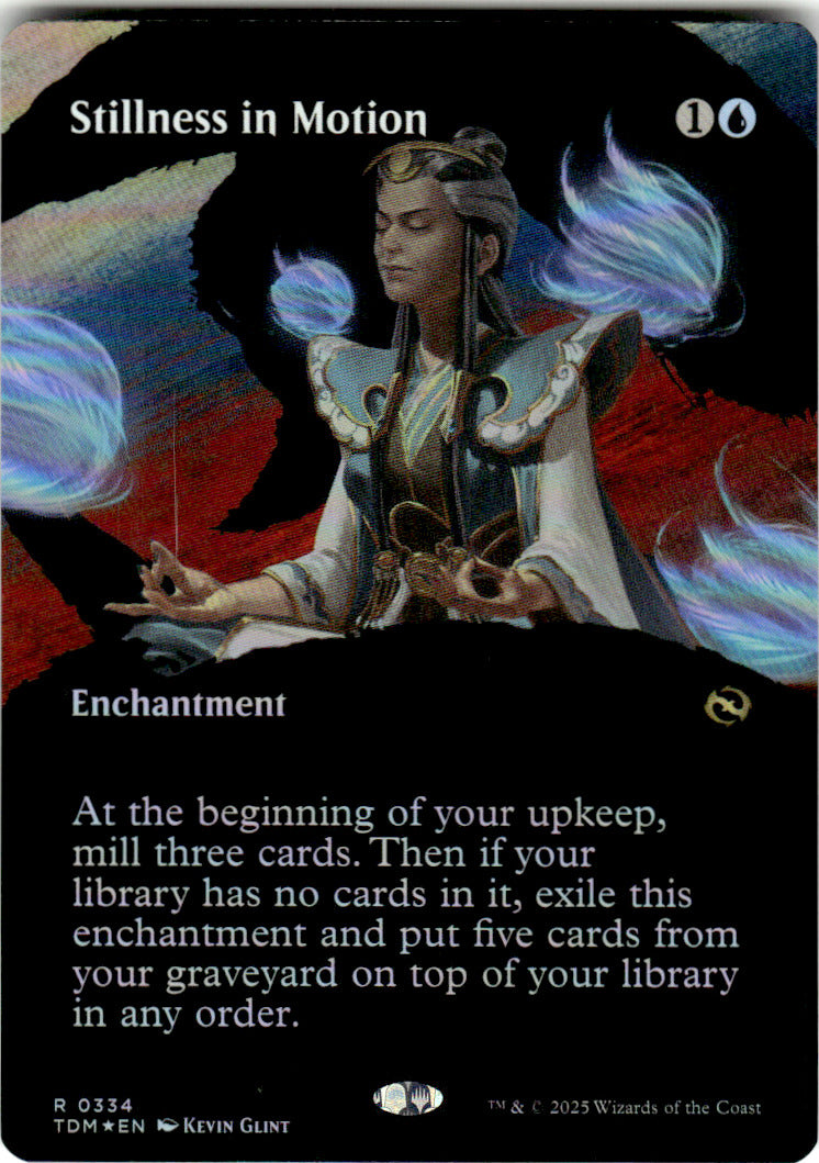Stillness in Motion (Borderless) Tarkir: Dragonstorm 334 R Foil Near Mint