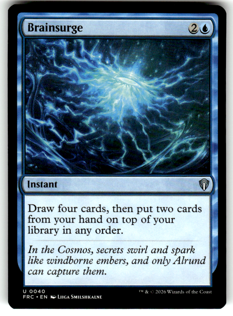 Brainsurge Commander: Reality Fracture 40 U Magic: The Gathering Near Mint