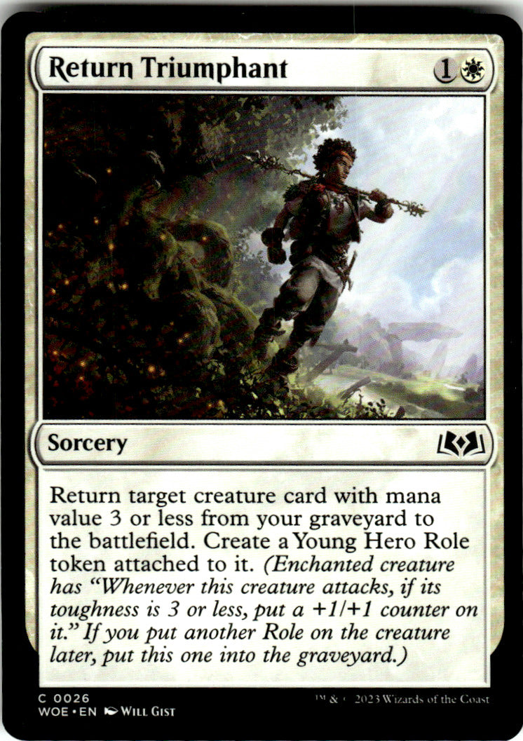Return Triumphant Wilds of Eldraine 26 C Magic: The Gathering Near Mint