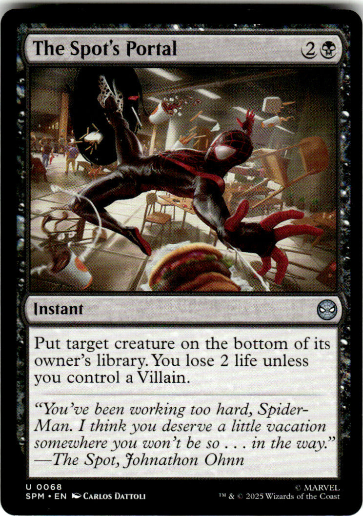 The Spot's Portal Marvel's Spider-Man 68 U Magic: The Gathering Near Mint