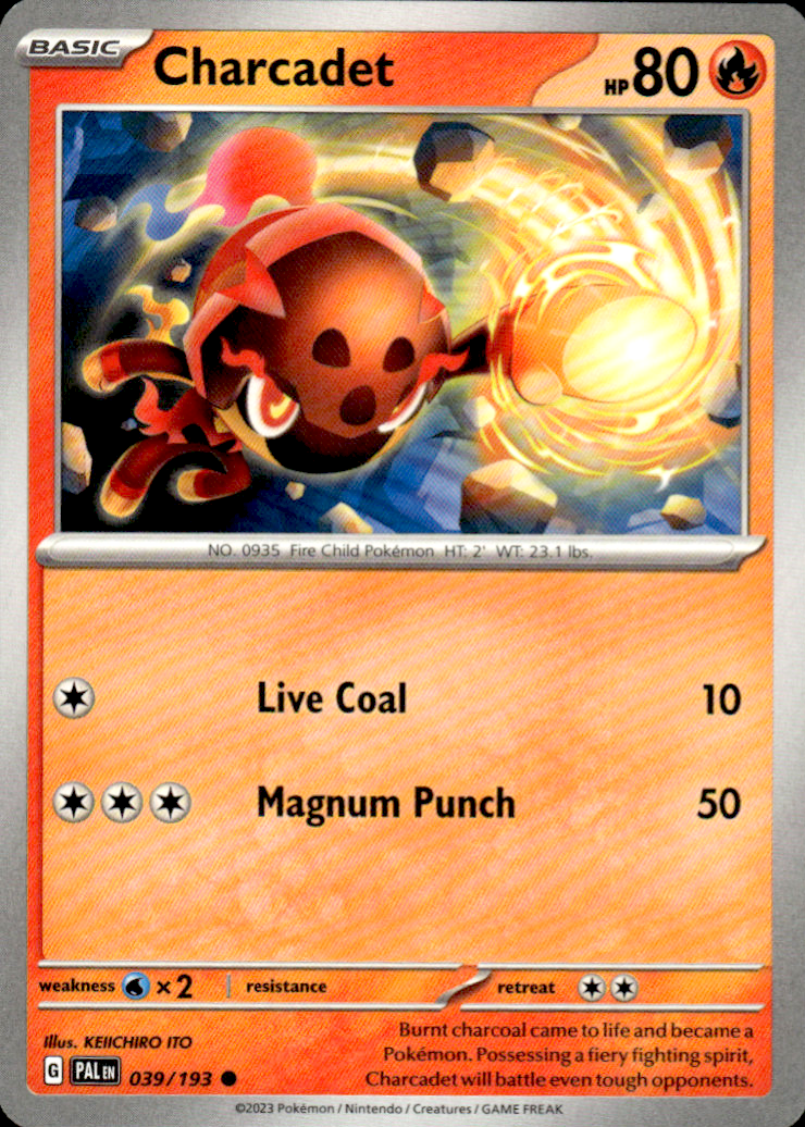 Charcadet Paldea Evolved 039/193 Common Pokémon — English Near Mint