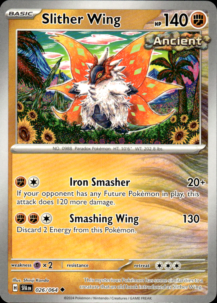Slither Wing Shrouded Fable 026/064 Uncommon Pokémon — English Near Mint