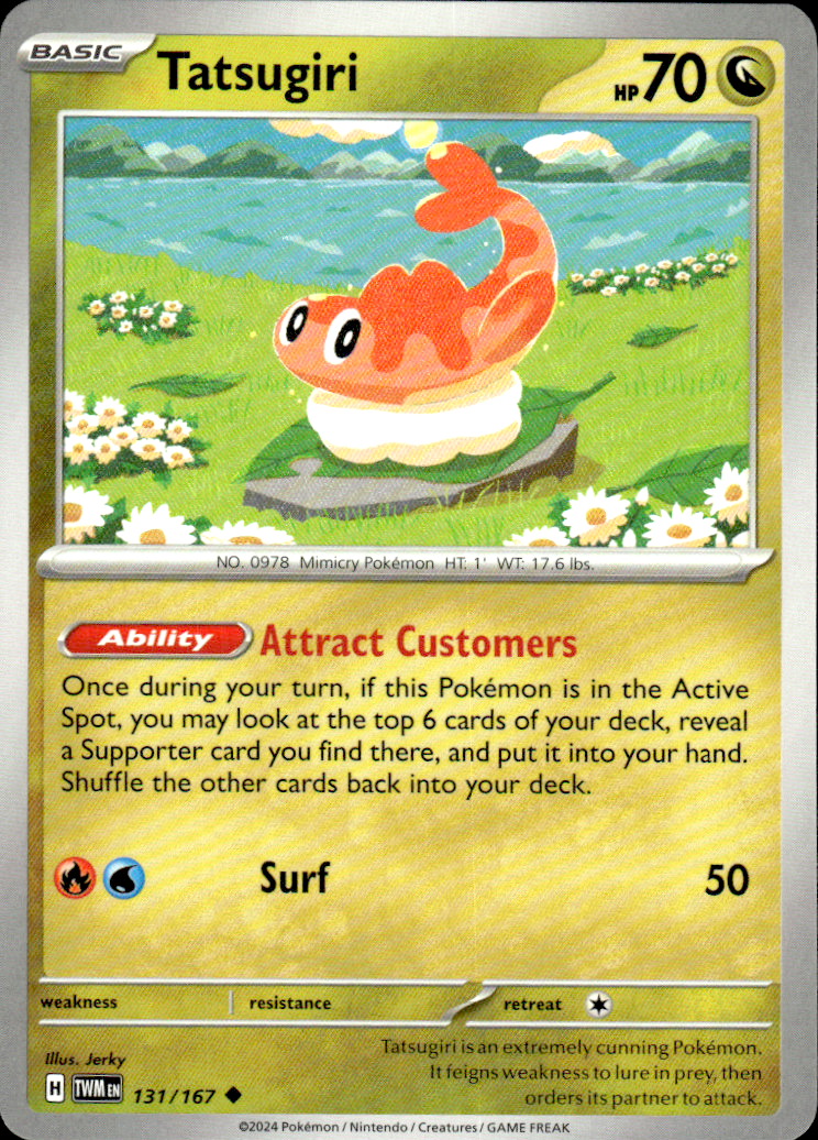 Tatsugiri Twilight Masquerade 131/167 Uncommon Pokémon — English Near Mint