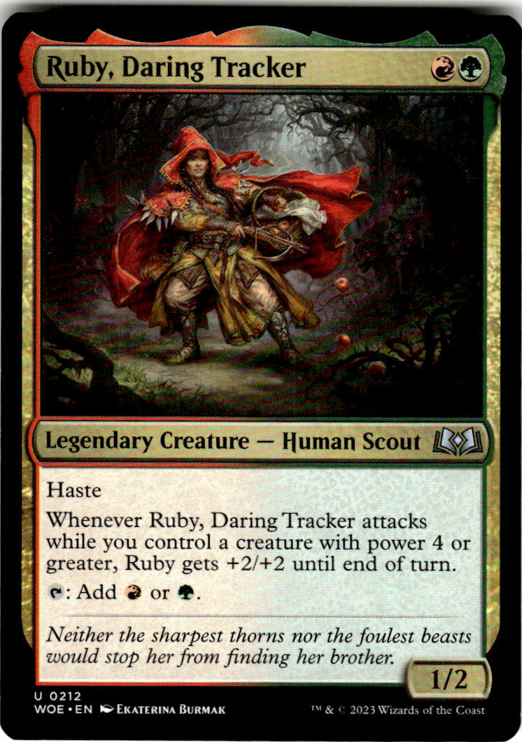 Ruby, Daring Tracker Wilds of Eldraine 212 U Magic: The Gathering Near Mint