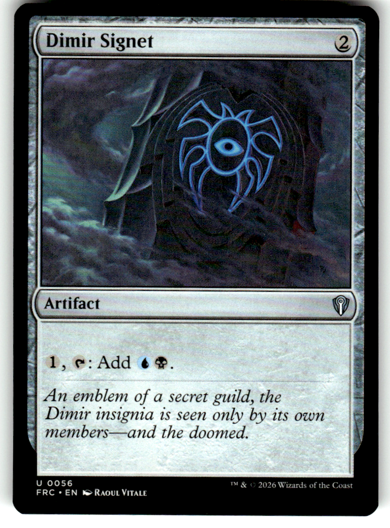Dimir Signet Commander: Reality Fracture 56 U Magic: The Gathering Near Mint