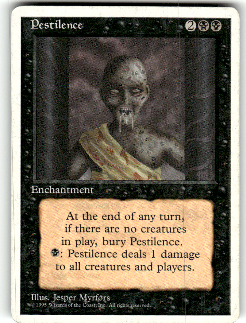 Pestilence Fourth Edition C Magic: The Gathering Lightly Played
