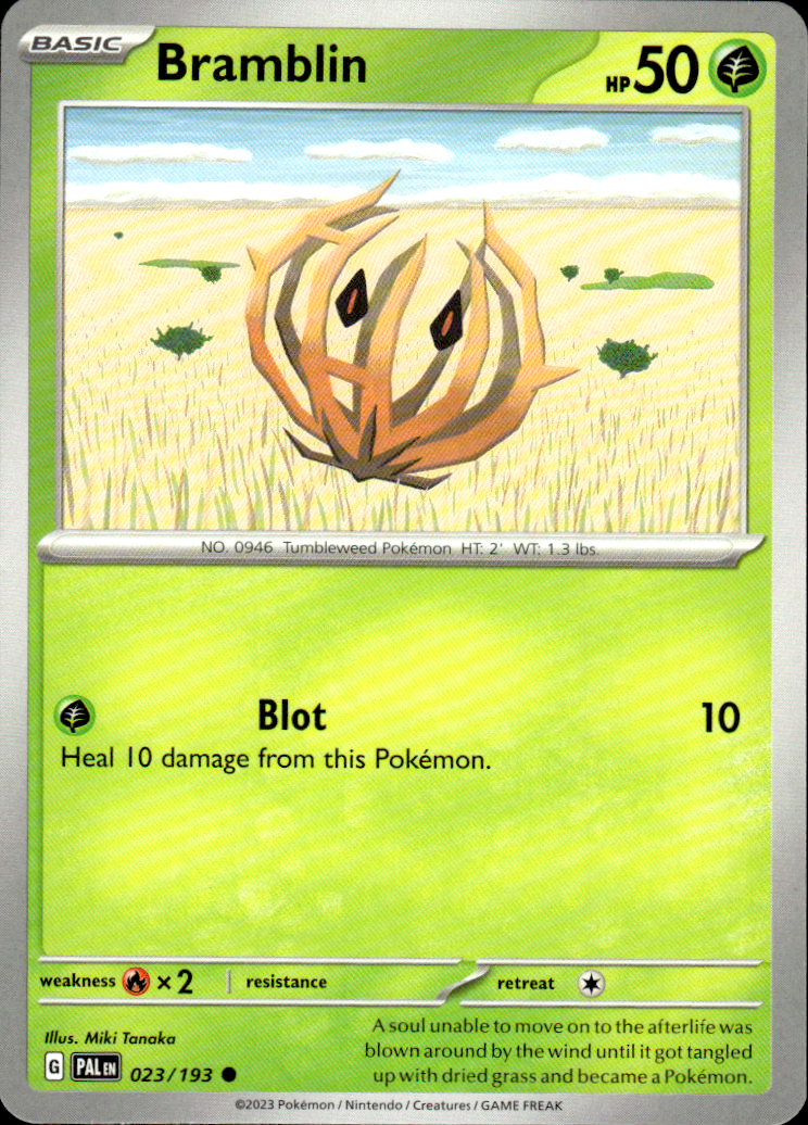 Bramblin Paldea Evolved 023/193 Common Pokémon — English Near Mint