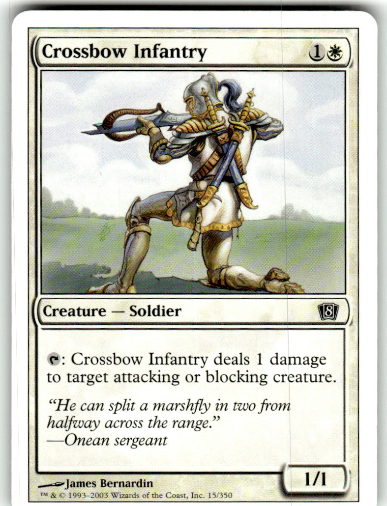 Crossbow Infantry 8th Edition 15 C Magic: The Gathering Lightly Played