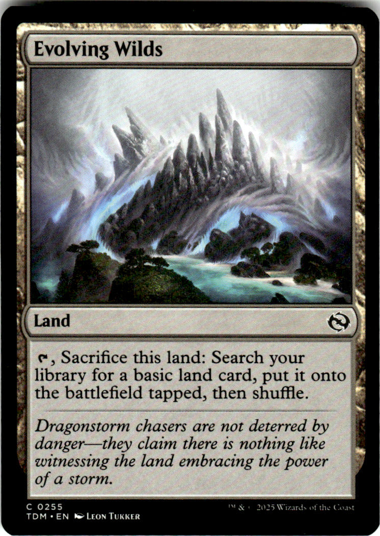 Evolving Wilds Tarkir: Dragonstorm 255 C Magic: The Gathering Near Mint