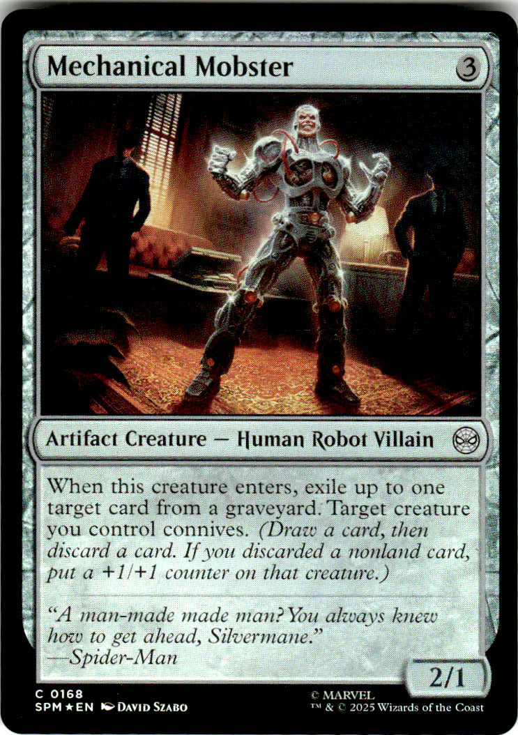 Mechanical Mobster Marvel's Spider-Man 168 C Foil Magic: The Gathering Near Mint