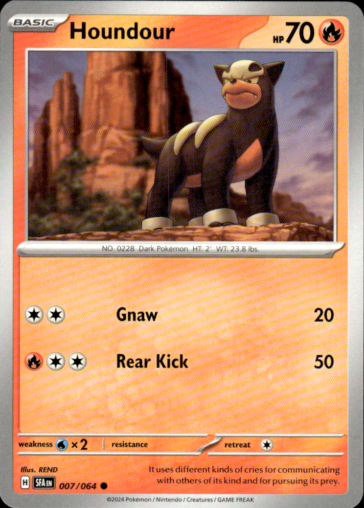 Houndour Shrouded Fable 007/064 Common Pokémon — English Near Mint
