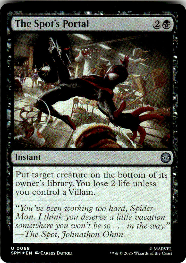 The Spot's Portal Marvel's Spider-Man 68 U Foil Magic: The Gathering Near Mint