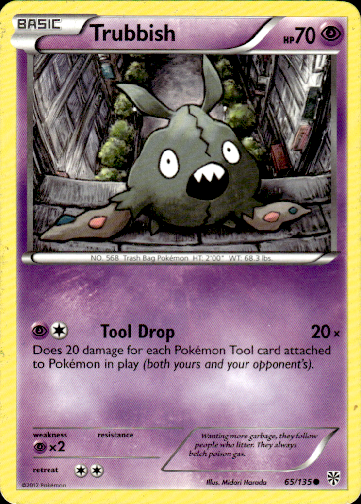 Trubbish (65) Plasma Storm 65/135 Common Pokémon — English Lightly Played