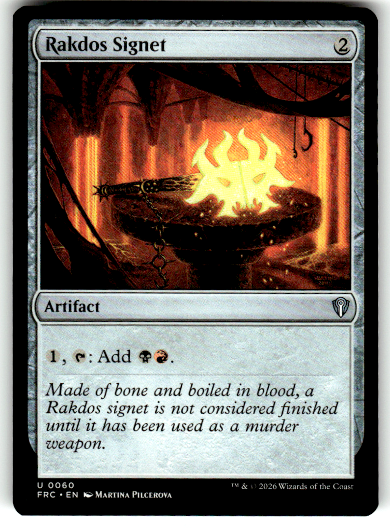 Rakdos Signet Commander: Reality Fracture 60 U Magic: The Gathering Near Mint