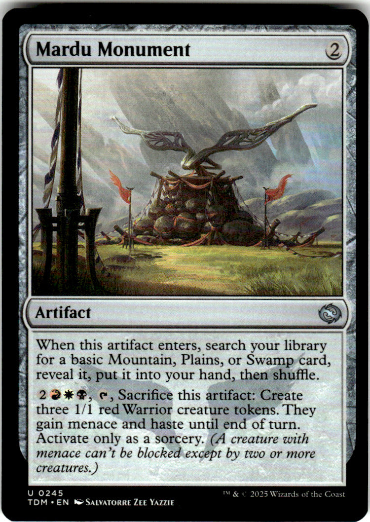 Mardu Monument Tarkir: Dragonstorm 245 U Magic: The Gathering Near Mint