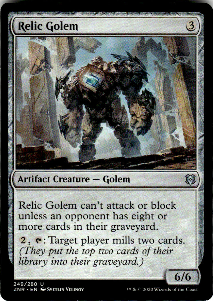 Relic Golem Zendikar Rising 249 U Magic: The Gathering Near Mint