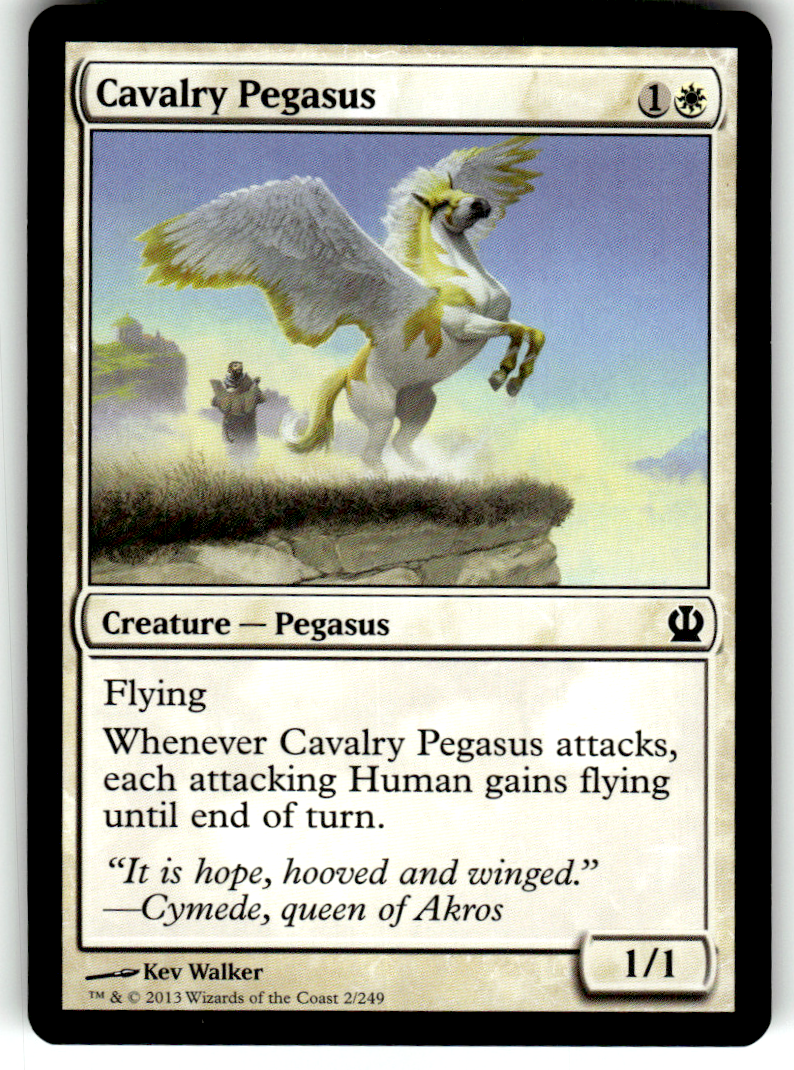 Cavalry Pegasus Theros 2 C Magic: The Gathering Lightly Played