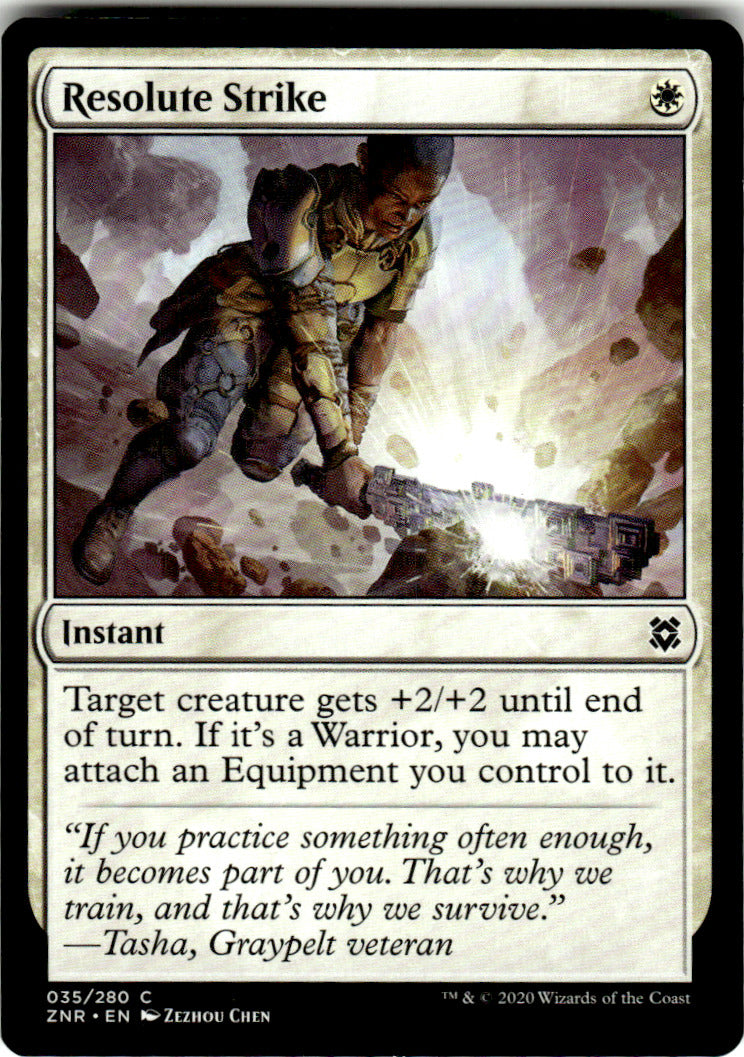 Resolute Strike Zendikar Rising 35 C Magic: The Gathering Near Mint