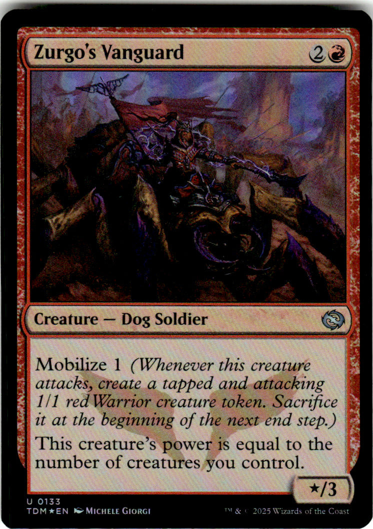 Zurgo's Vanguard Tarkir: Dragonstorm 133 U Foil Magic: The Gathering Near Mint