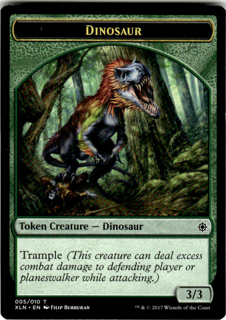 Dinosaur Token Ixalan 5 T Magic: The Gathering Near Mint