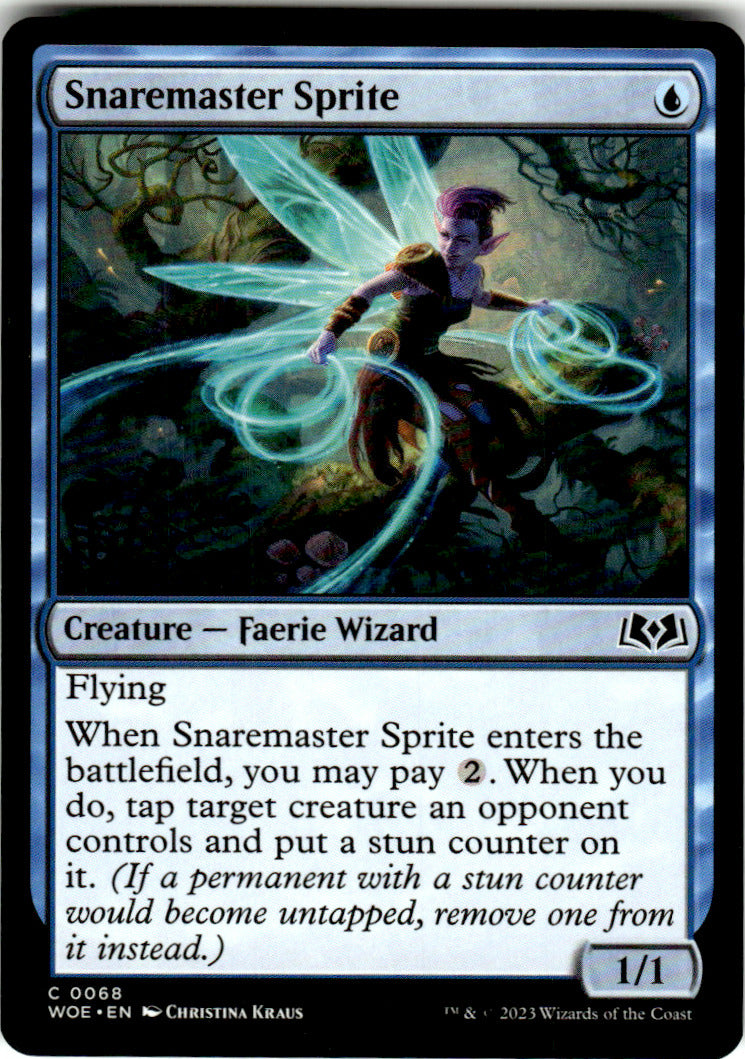 Snaremaster Sprite Wilds of Eldraine 68 C Magic: The Gathering Near Mint