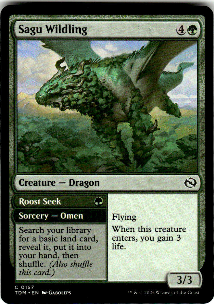 Sagu Wildling Tarkir: Dragonstorm 157 C Magic: The Gathering Near Mint
