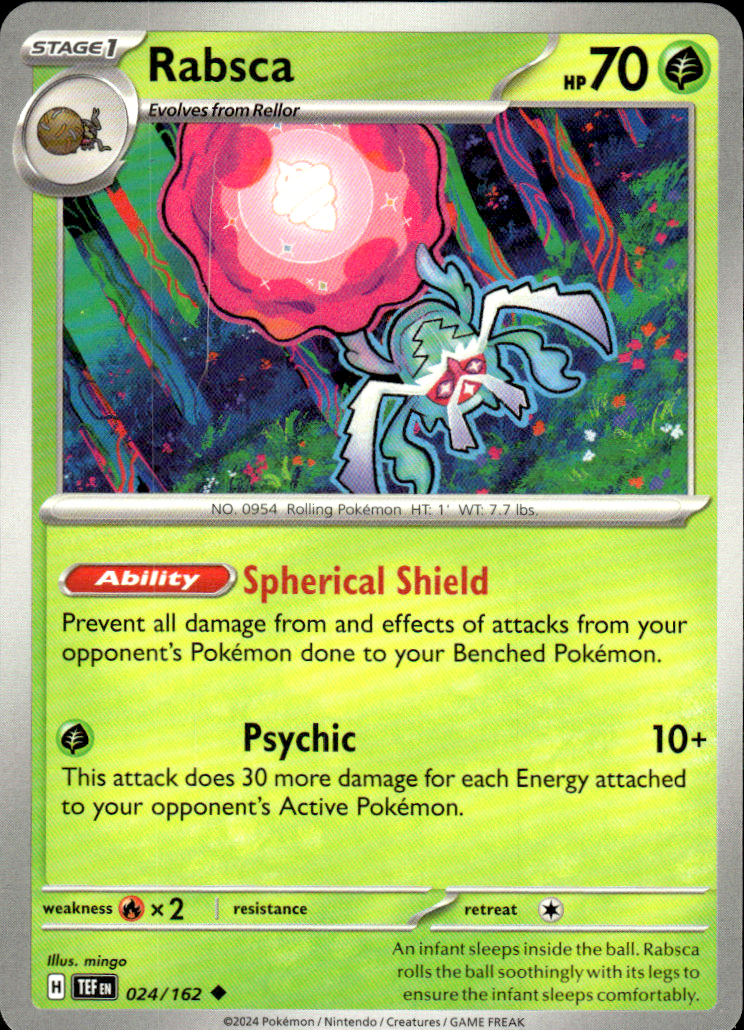 Rabsca Temporal Forces 024/162 Uncommon Pokémon — English Near Mint