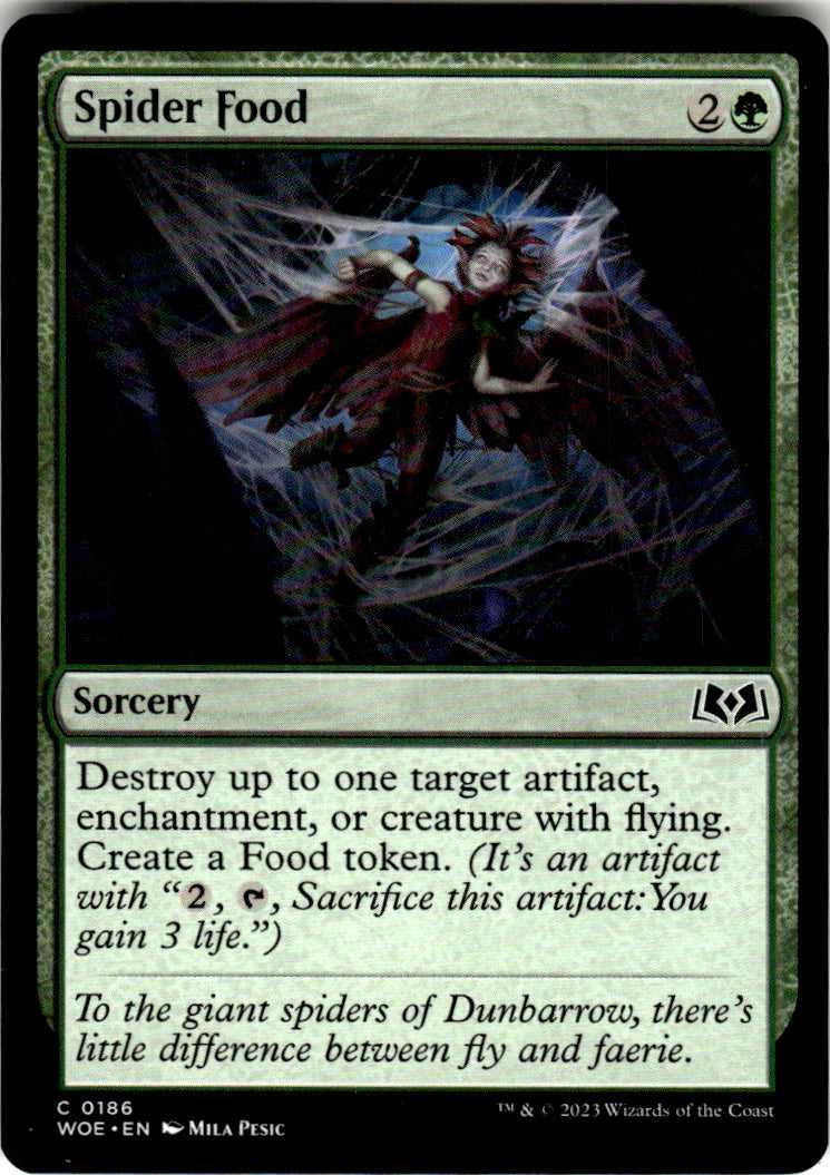 Spider Food Wilds of Eldraine 186 C Magic: The Gathering Near Mint