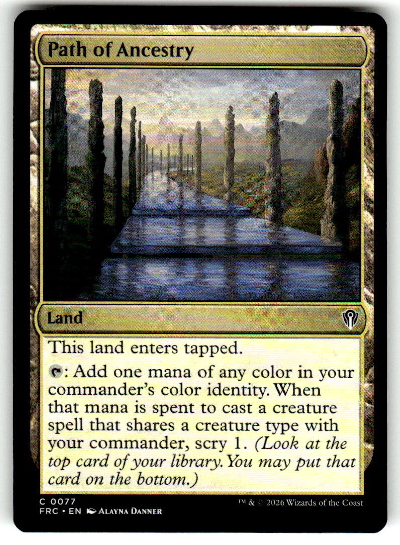 Path of Ancestry Commander: Reality Fracture 77 C Magic: The Gathering Near Mint