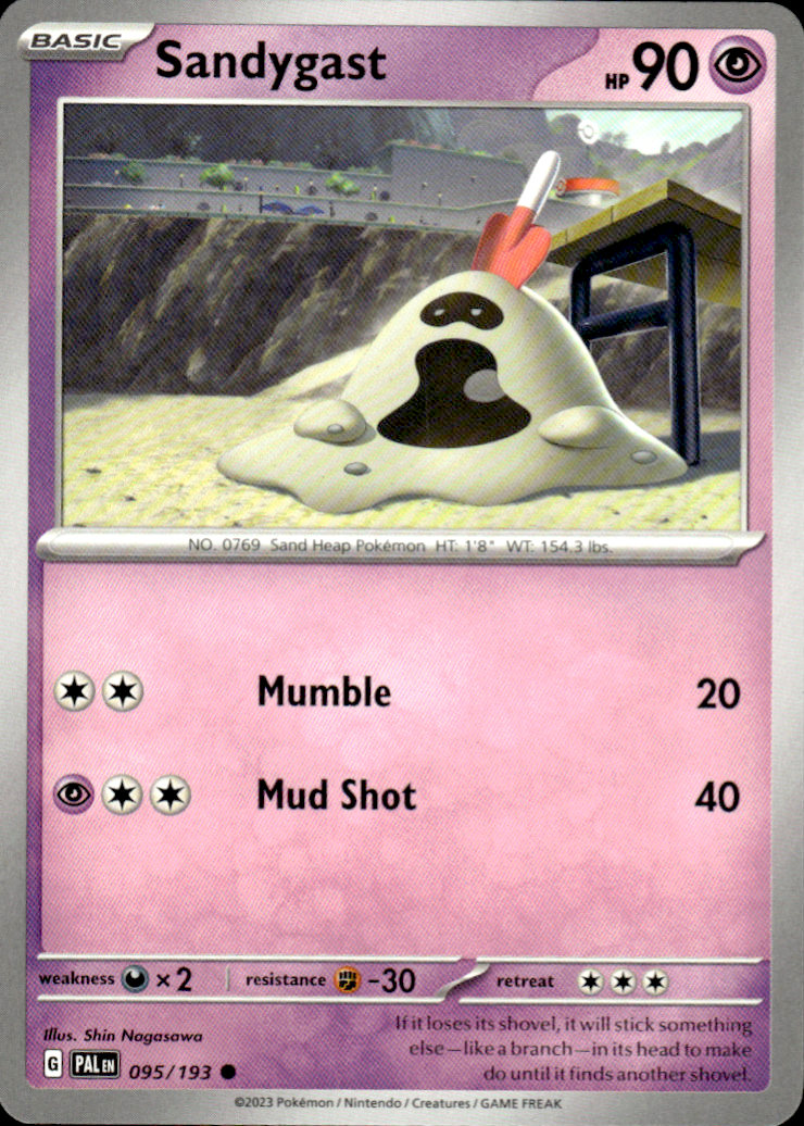Sandygast Paldea Evolved 095/193 Common Pokémon — English Near Mint