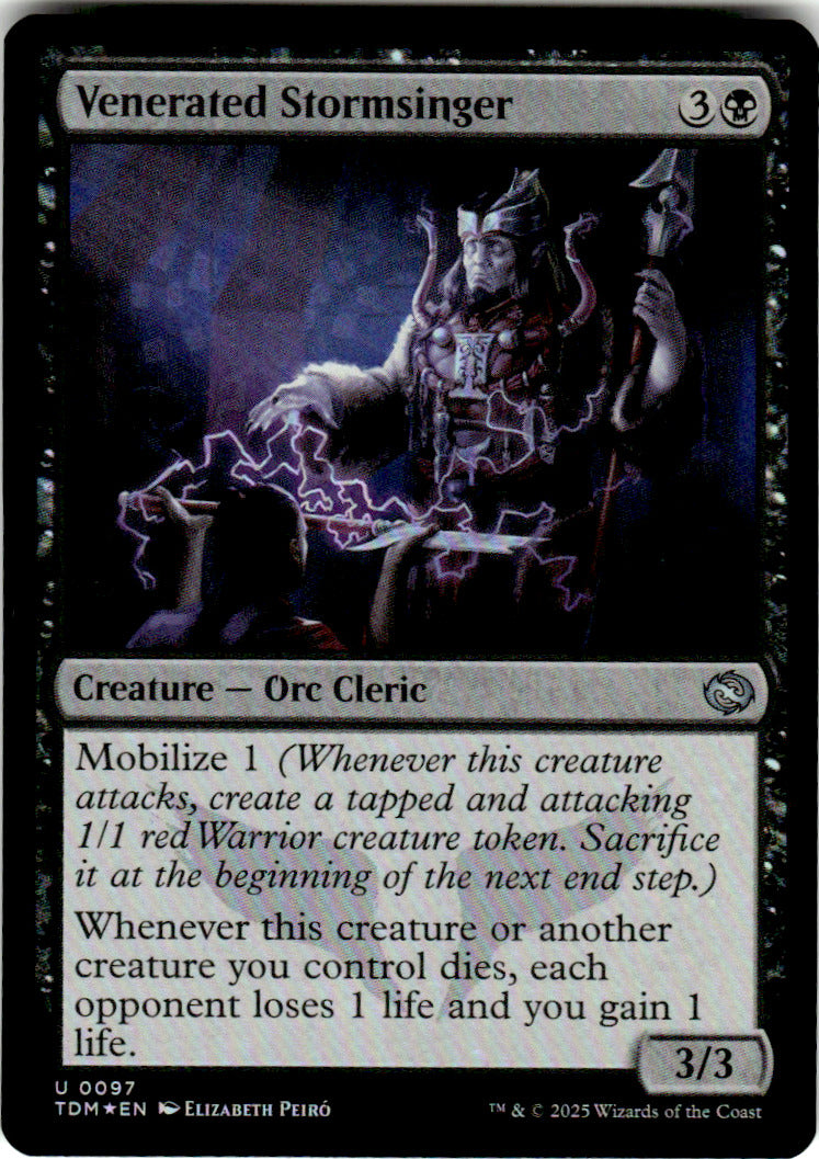 Venerated Stormsinger Tarkir: Dragonstorm 97 U Foil Magic: The Gathering