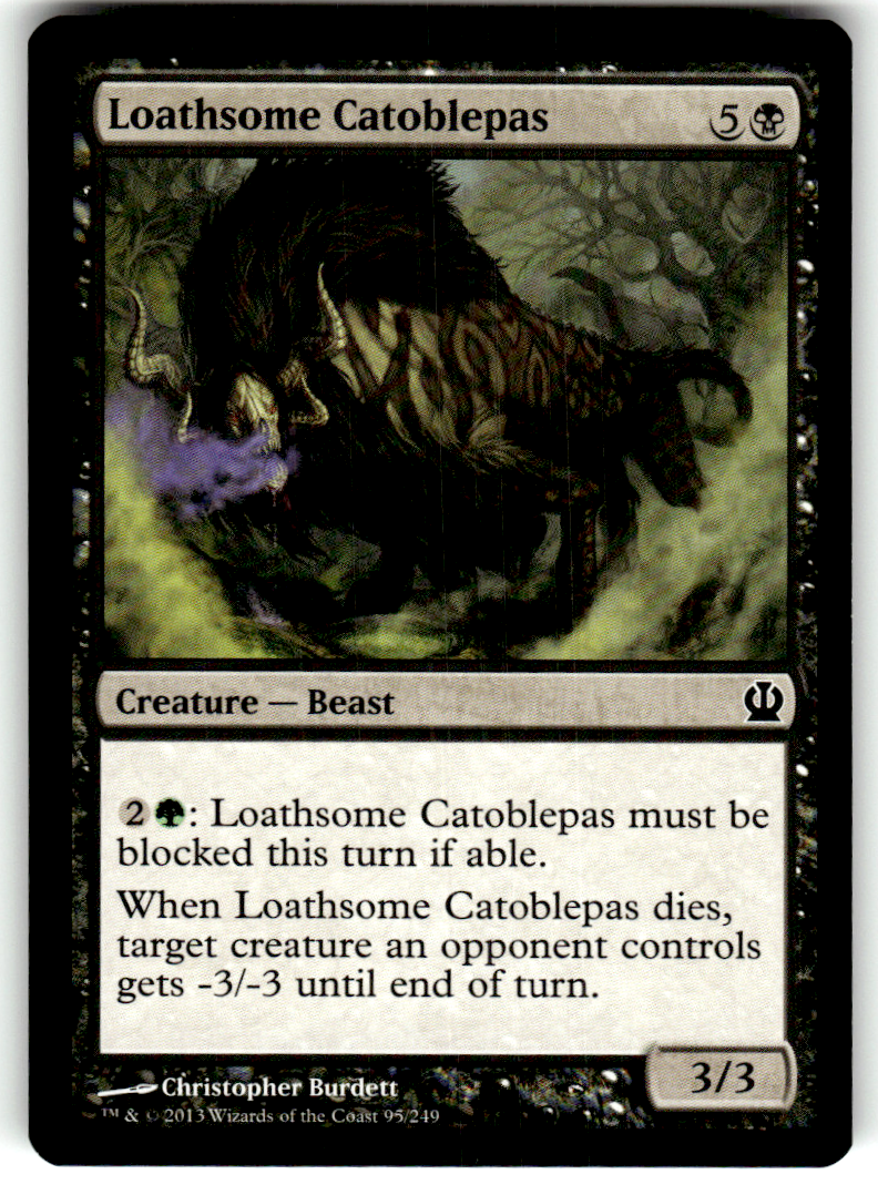 Loathsome Catoblepas Theros 95 C Magic: The Gathering Near Mint