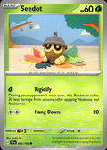 Seedot Temporal Forces 003/162 Common Pokémon — English Near Mint