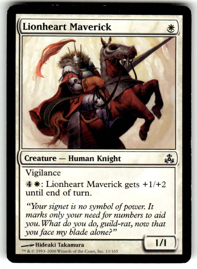 Lionheart Maverick Guildpact 11 C Magic: The Gathering Lightly Played