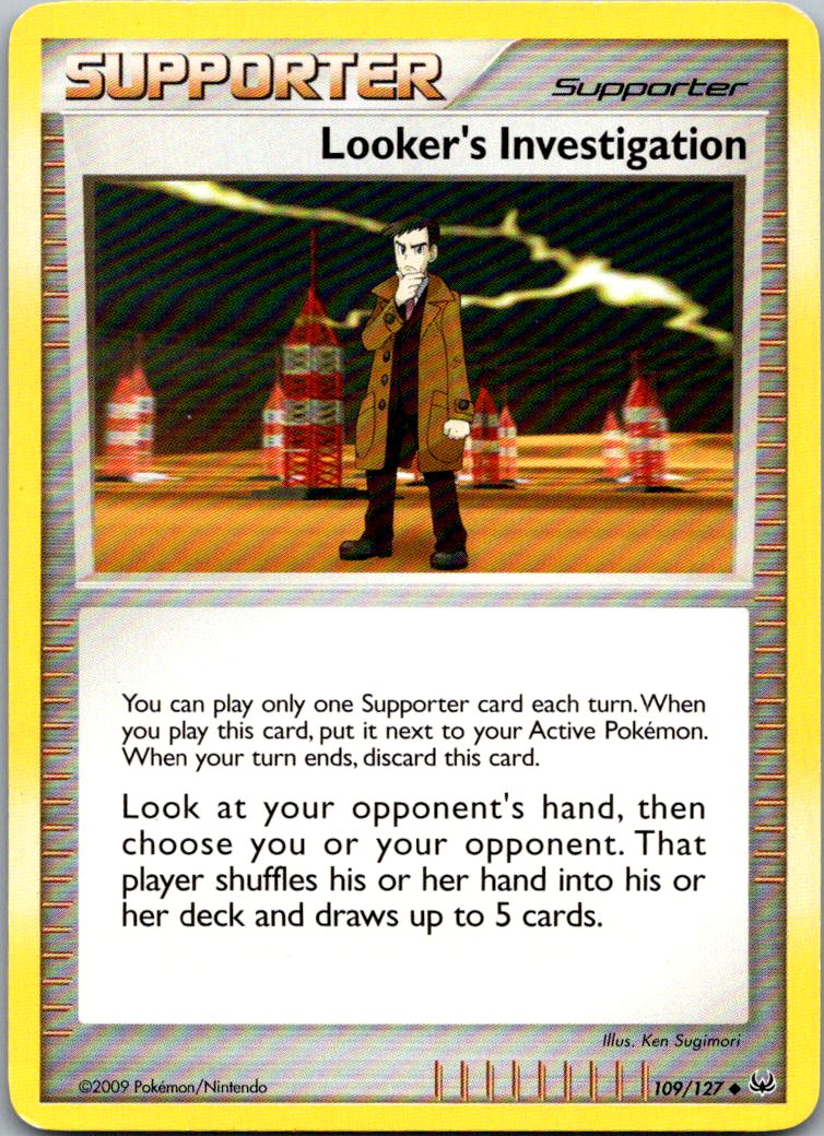 Looker's Investigation 109/127 Uncommon Platinum Pokemon Heavily Played