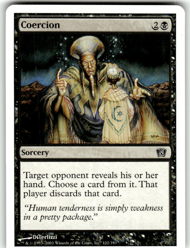Coercion 8th Edition 122 C Magic: The Gathering Lightly Played