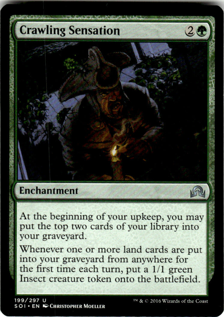 Crawling Sensation Shadows over Innistrad 199 U Magic: The Gathering Near Mint