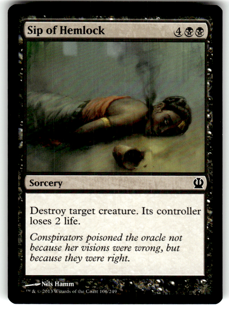 Sip of Hemlock Theros 106 C Magic: The Gathering Near Mint
