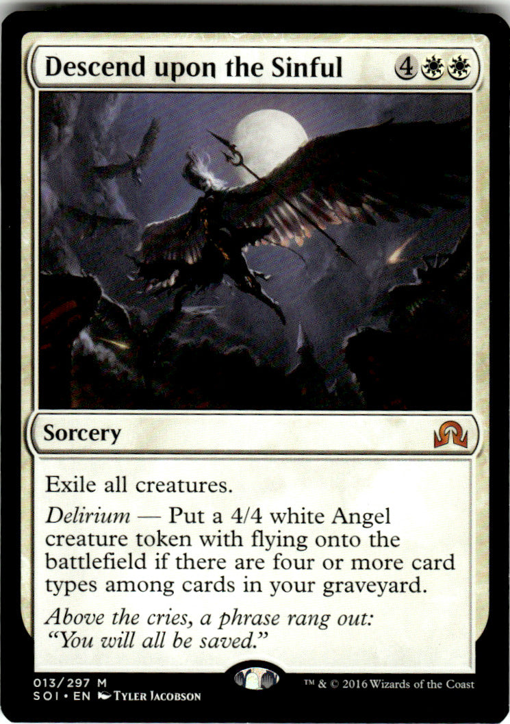 Descend upon the Sinful Shadows over Innistrad 13 M Magic: The Gathering
