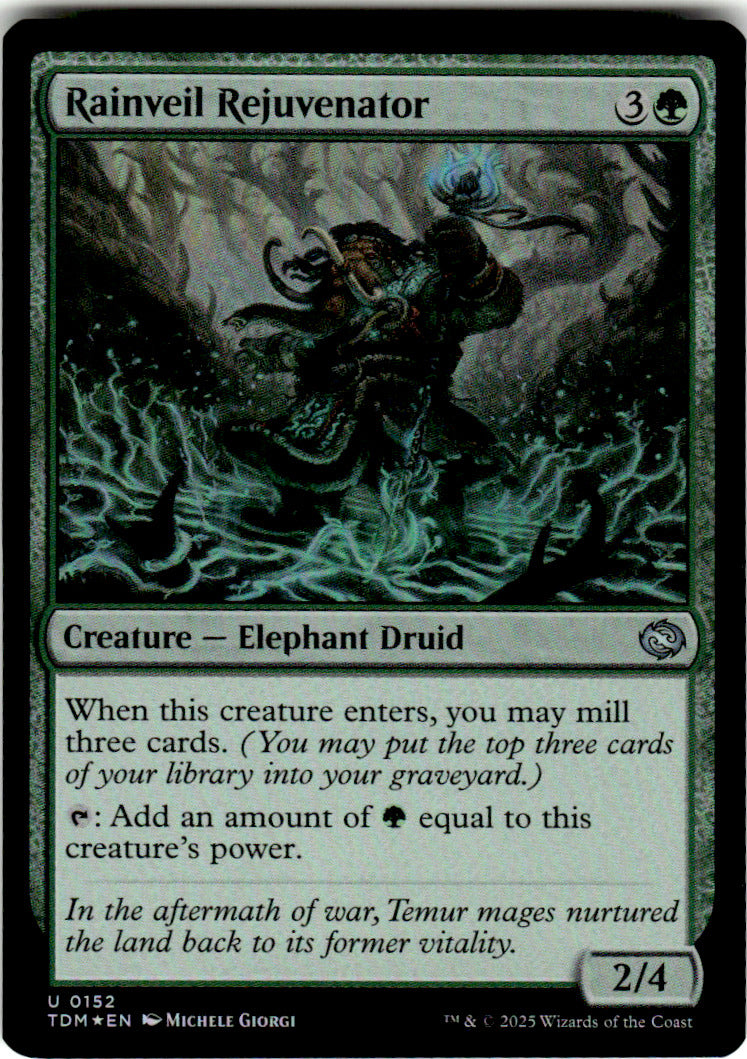 Rainveil Rejuvenator Tarkir: Dragonstorm 152 U Foil Magic: The Gathering